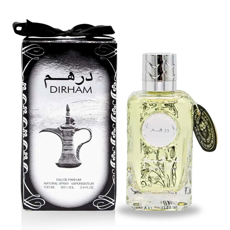 Dirham Silver Oriental Sweet Fresh Floral Spicy Lemon EDP Eau de Parfum by Ard Al Zaafaran 3.4 Oz 100ML