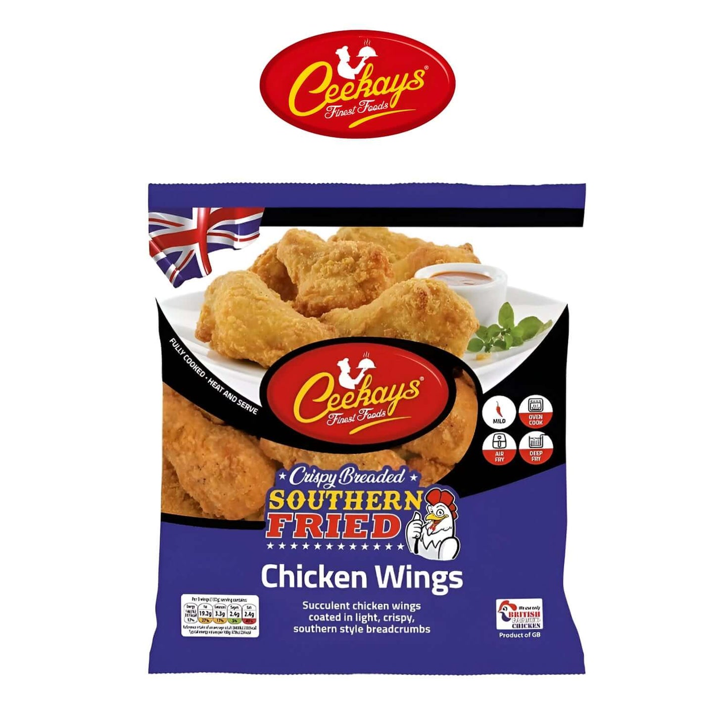 Halal Southern Fried Chicken Wings - Barkat - Ceekay - Barkat