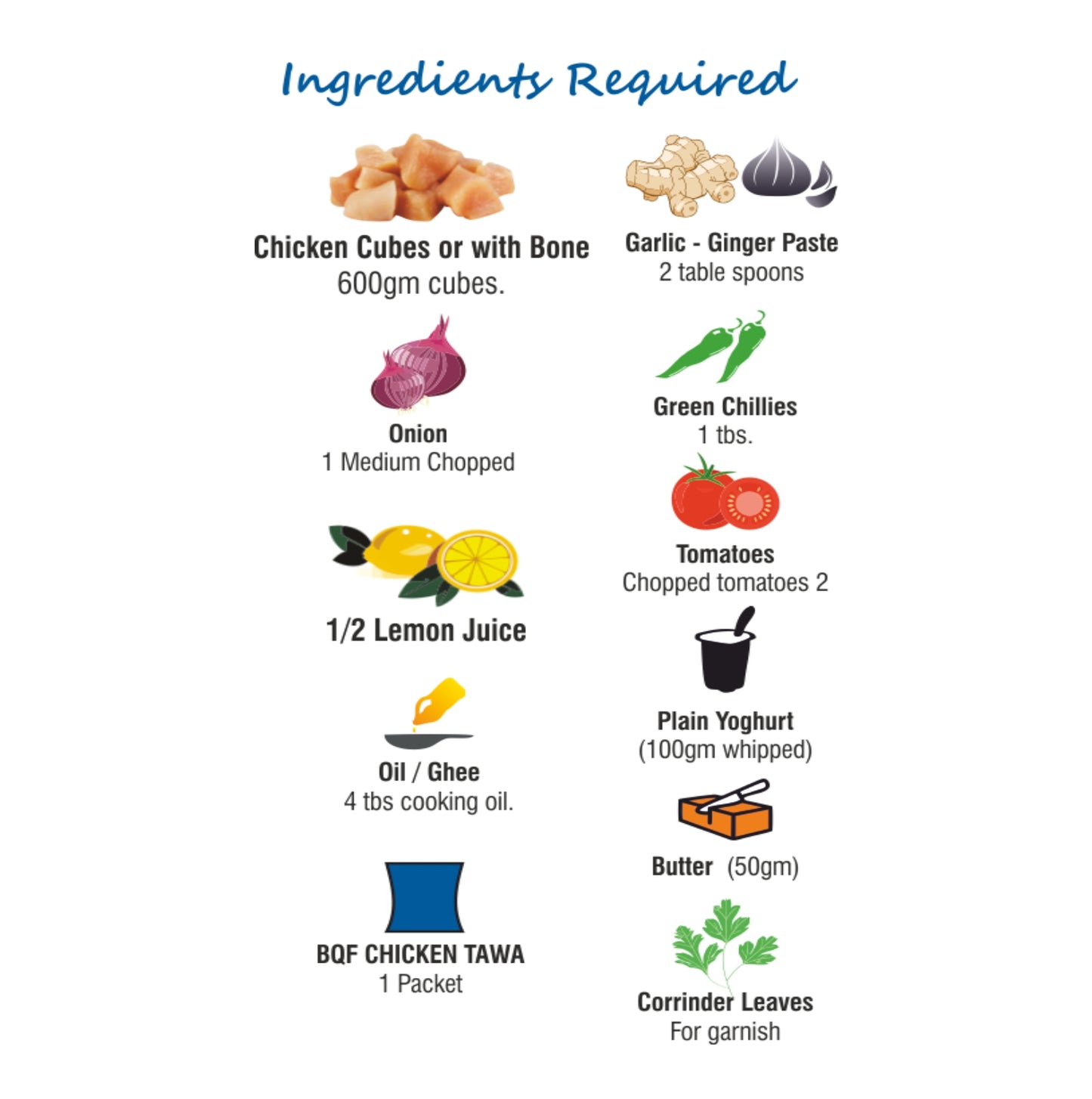 BQF Chicken Tawa Masala – Barkat