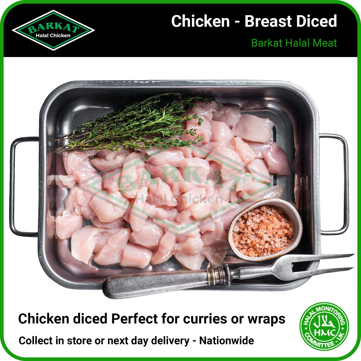 Chicken Diced - HMC Barkat Halal Meat