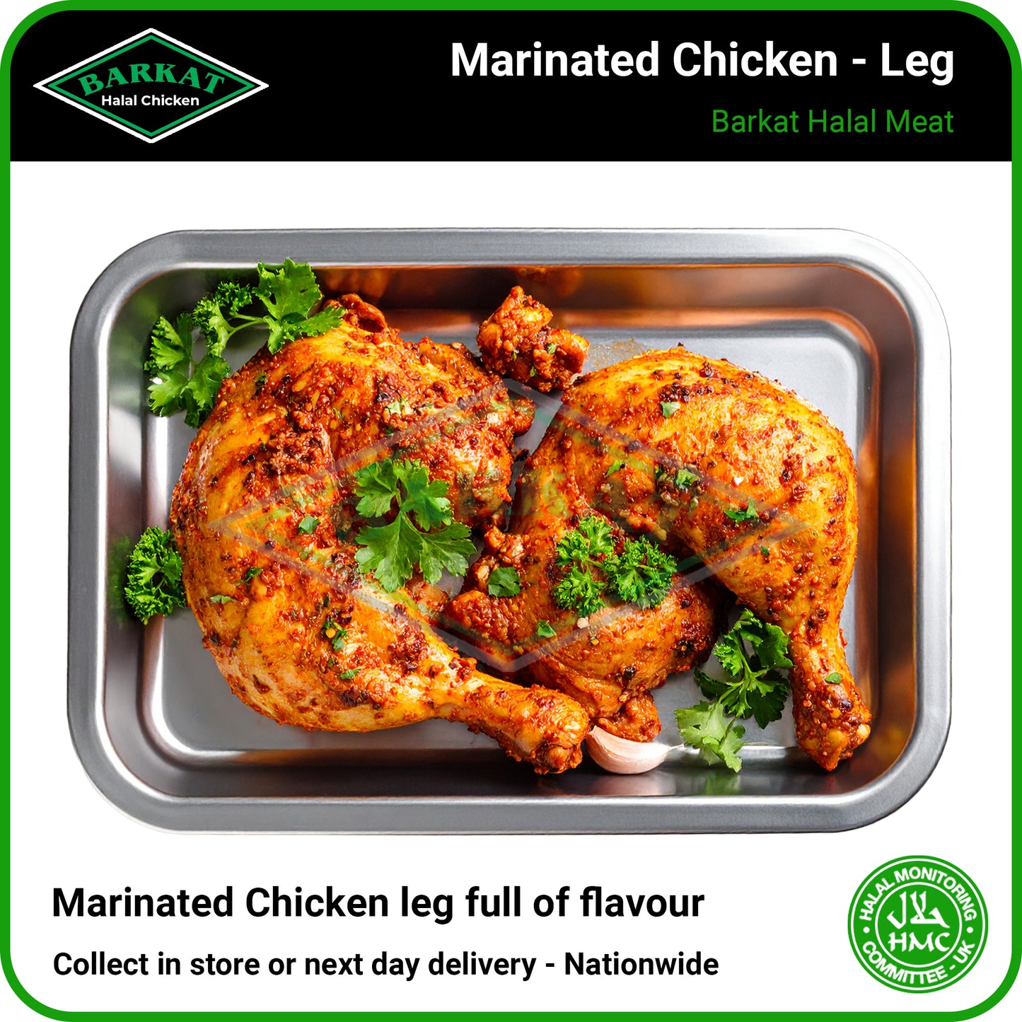 Marinade Chicken Leg - HMC Barkat Halal Poultry