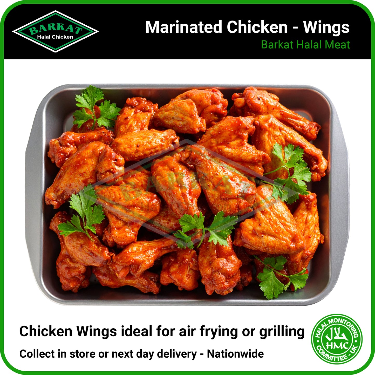 Marinade Chicken Wings - HMC Barkat Halal Poultry