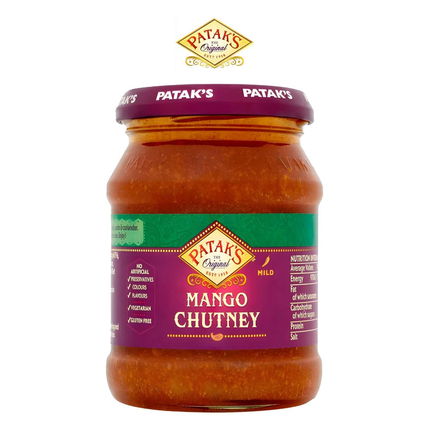 PATAK-MANGO-CHUTNEY-MILD-340g