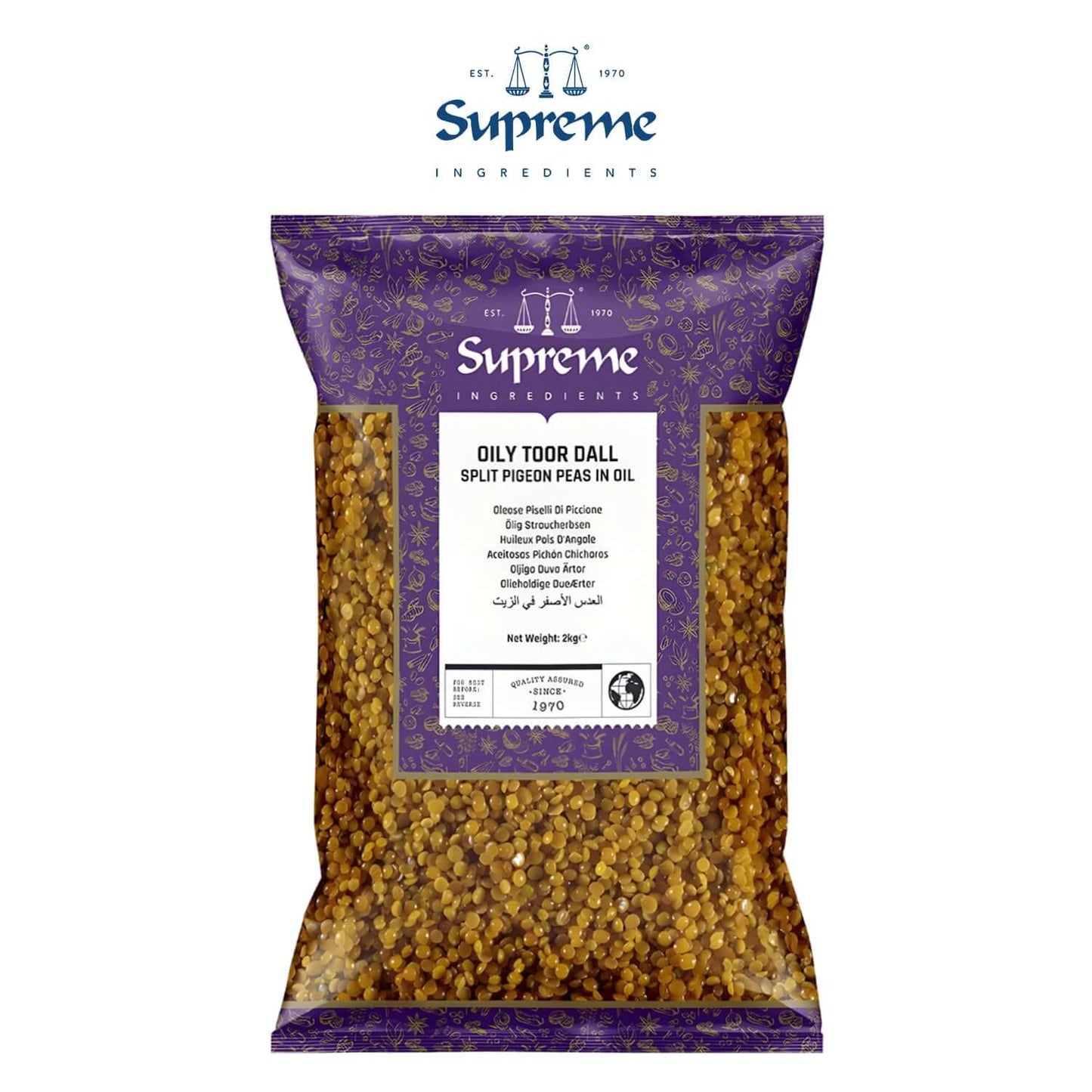 Supreme Malawi Oily Toor Dall 2kg