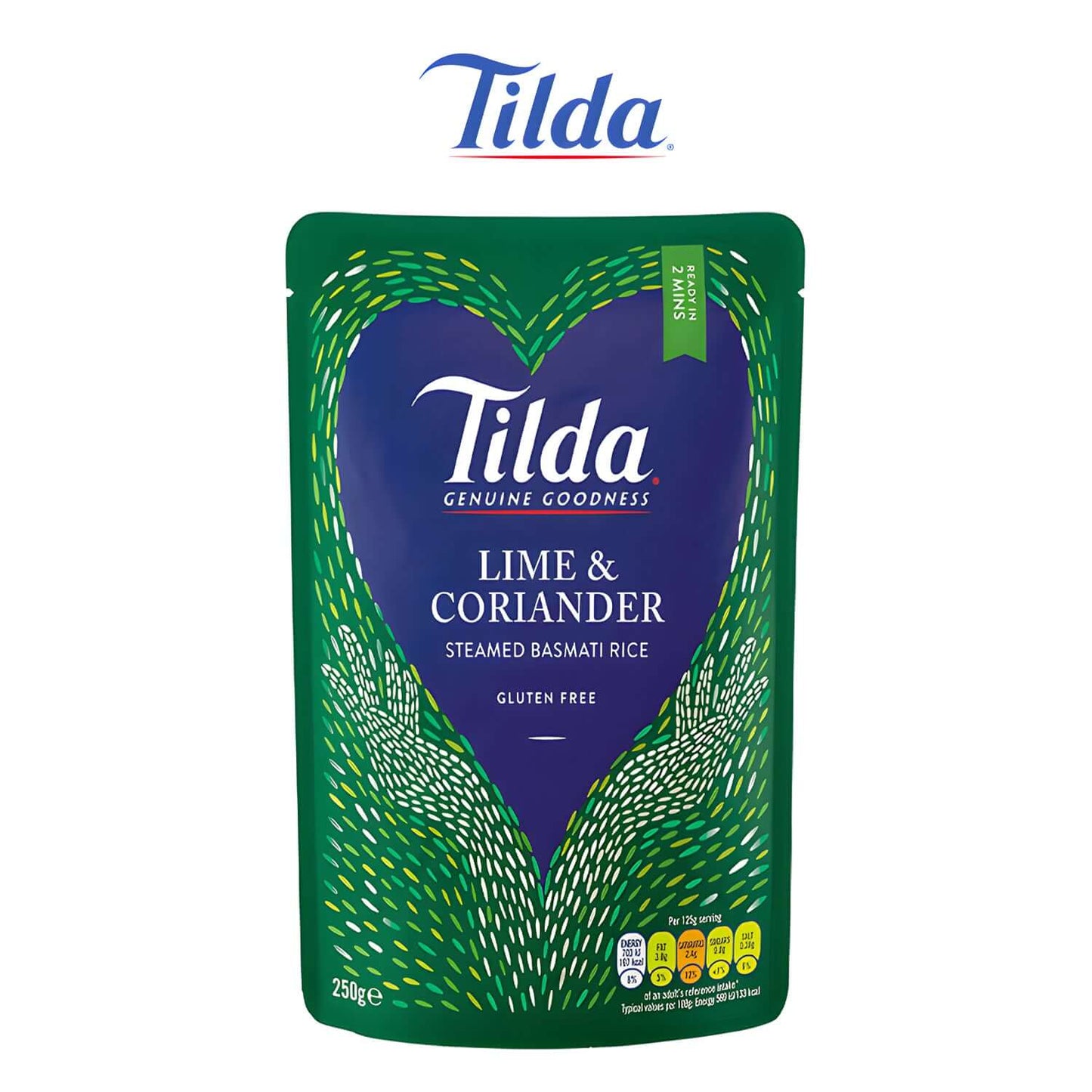 Tilda Steamed Lime and Coriander Rice 250g