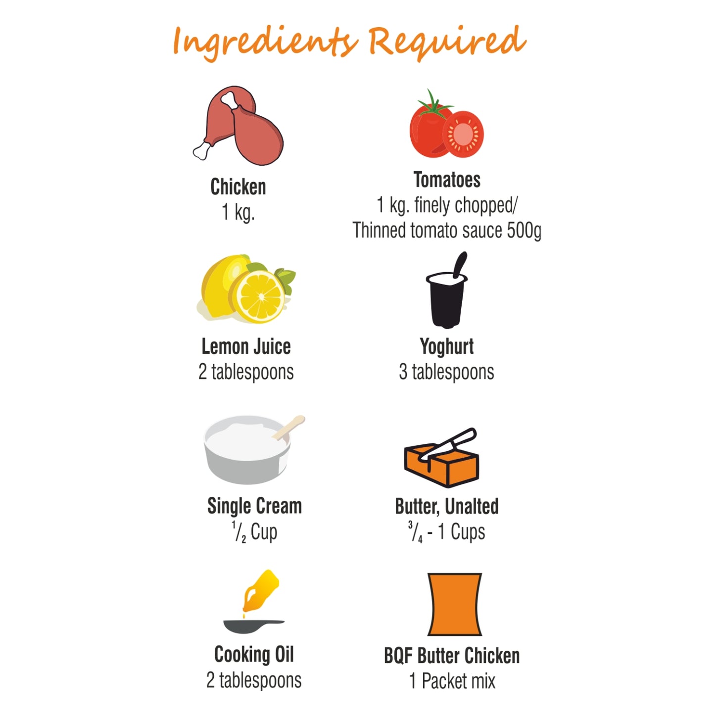 BQF Butter Chicken – Chicken Masala – Barkat