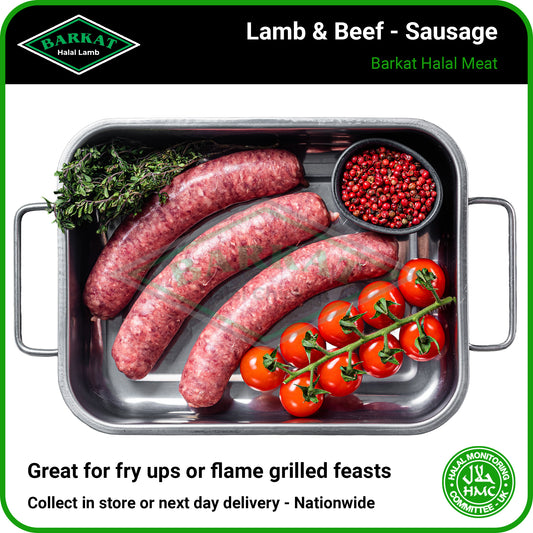 Lamb & Beef Sausages - HMC Barkat Halal Meat