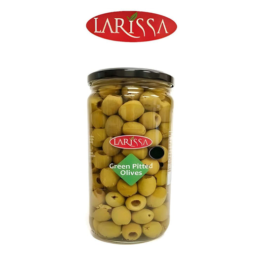 Pitted Green Olvies in Brine - Barkat - Larissa - Barkat