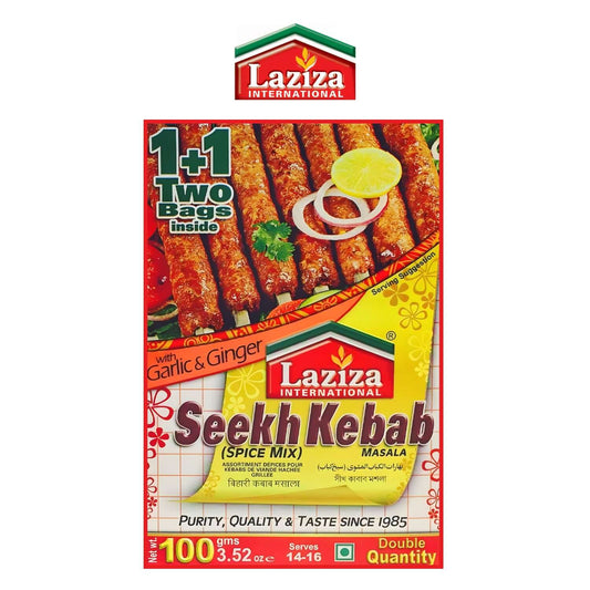 Barkat Laziza Seekh Kebab Masala 100g - Laziza - Barkat