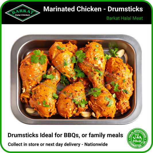 Marinade Chicken Drumsticks - HMC Barkat Halal Poultry