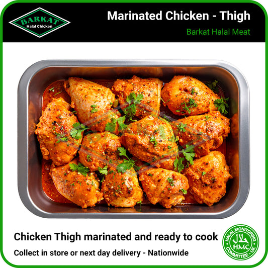 Marinade Chicken Thighs - HMC Barkat Halal Poultry