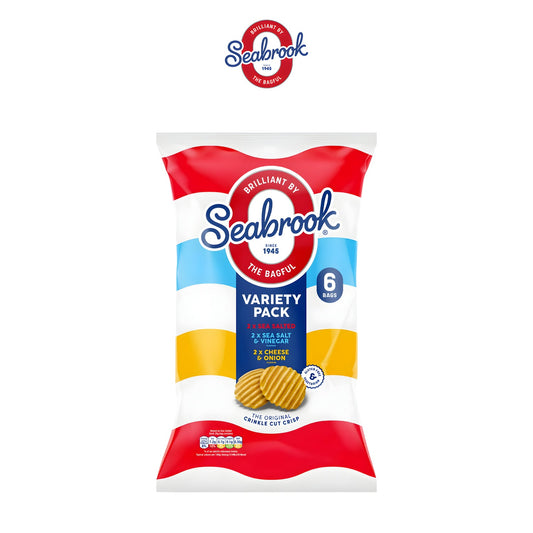 Seabrook Crinkle Cut Crisps Variety 6x25g