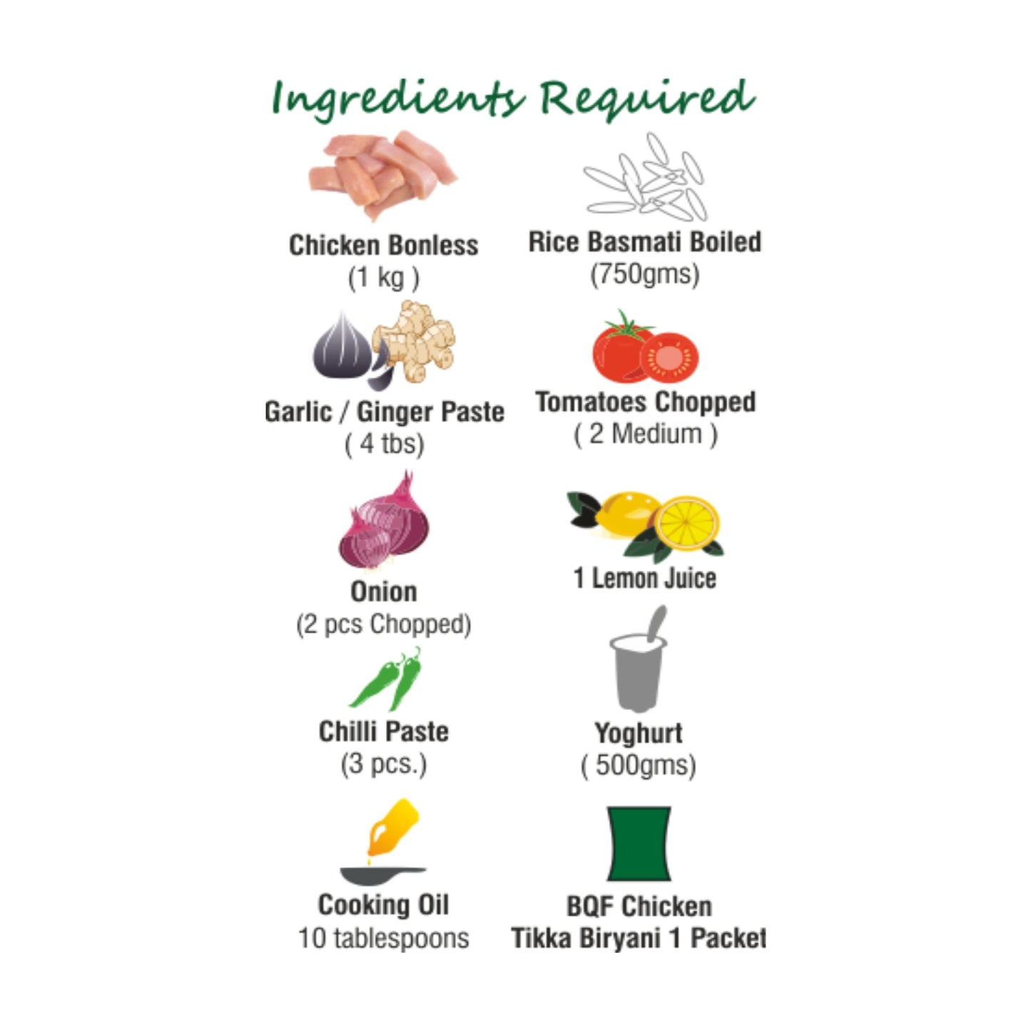 BQF Tikka Biryani Mix – Barkat
