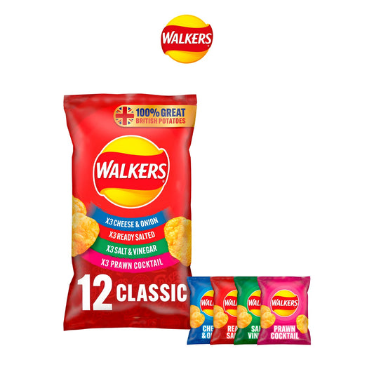 Walkers Classic Variety Multipack Crisps - Barkat